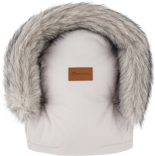 Petite&Mars handmoffen voor kinderwagen Furry champagne shower