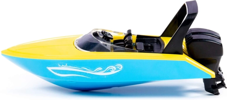 Realistisch uiterlijk van een motorboot