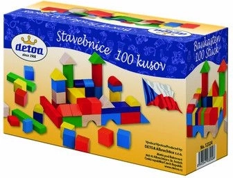Houten bouwstenen 100 stuks