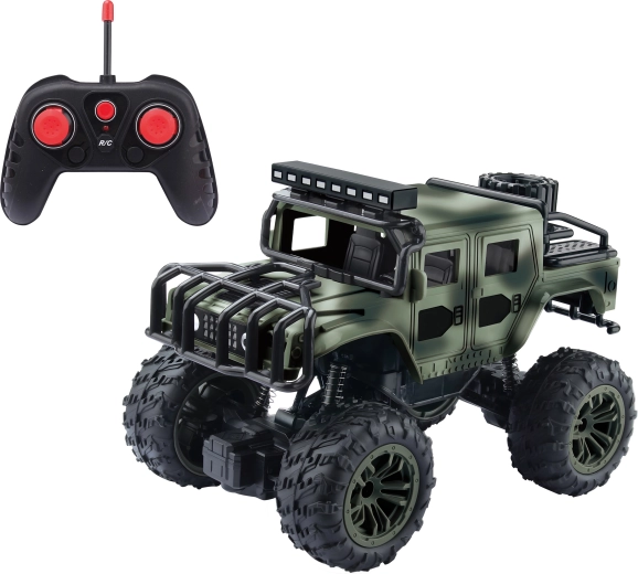 Militaire RC-auto met afstandsbediening en lichteffecten