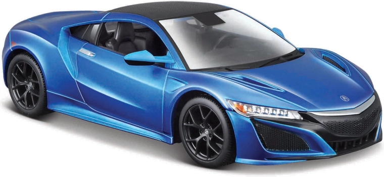 Maisto Acura NSX 2018 metalen model 1:24 in blauwe metallic lak