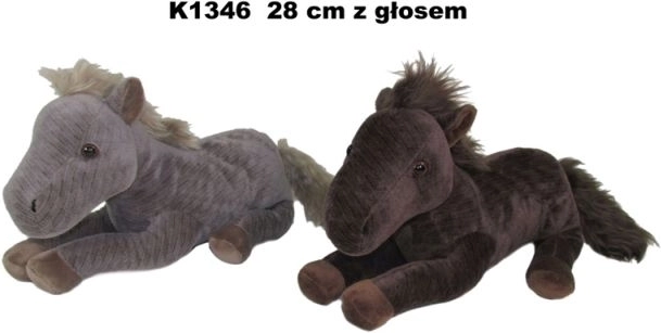 Pluchen paard met geluid 28 cm