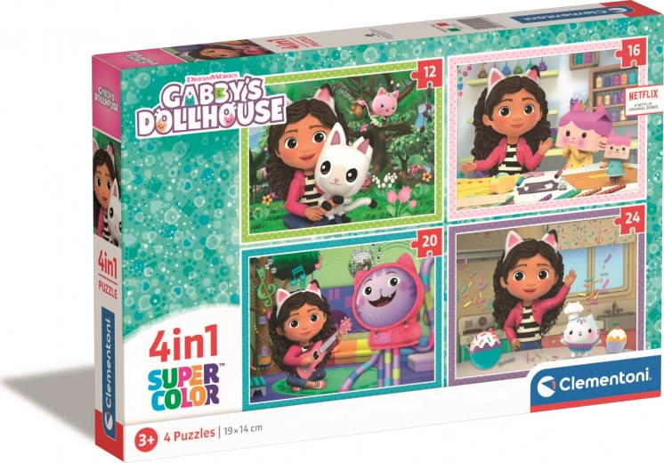 Puzzel 4-in-1 Gabby’s Poppenhuis