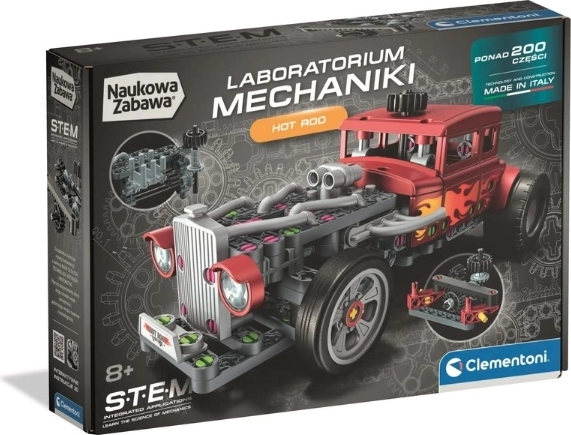 Clementoni Mechanica-laboratorium Hot Rod – STEM bouwset