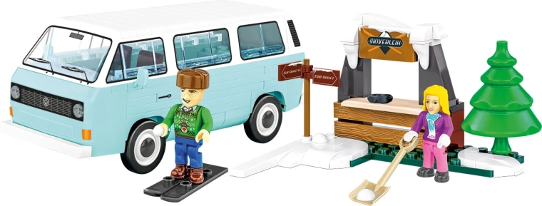 Iconische VW T3 in een winterse retro sfeer