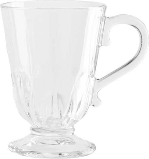 Glazen kelk op voet Altom Design Siena 320 ml met pauwenveer-decor
