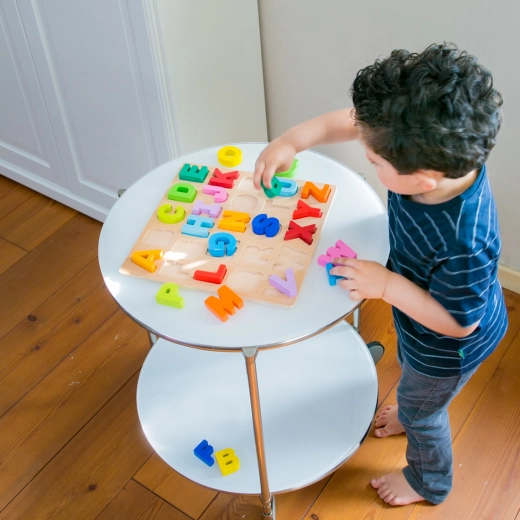 Inlegpuzzel alfabet – houten letters voor kinderen