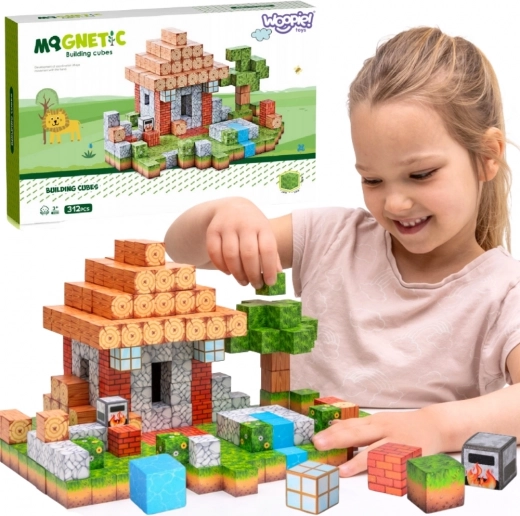 woopie magnetische bouwset wereld van blokken 108 stuks