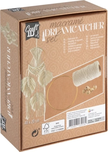 Afgewerkte dromenvanger 40 × 20 cm