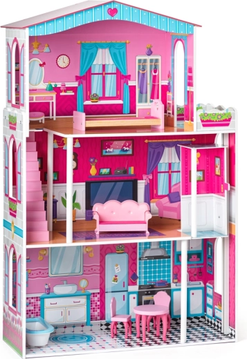 Kleurrijk Mirabella-poppenhuis met lift