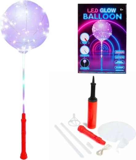 Glow opblaasbare ballon met LED-licht op batterijen