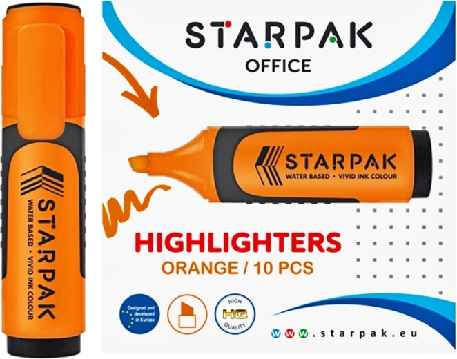 Oranje markeerstift - 1 stuk