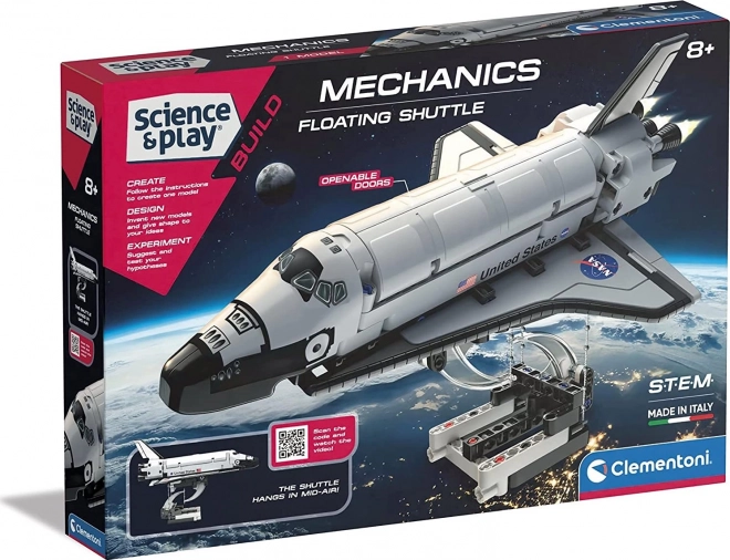 Mechanisch laboratorium van NASA: zwevende Space Shuttle