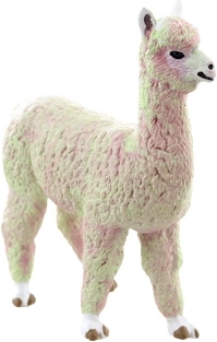 Plastic lamafiguurtje 8 cm