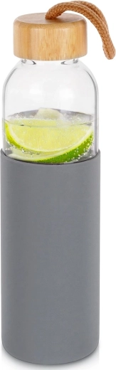 Glazen waterfles met siliconen hoes Vilde 500 ml