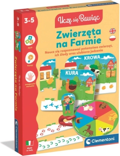 Dieren op de boerderij – educatief spel voor kinderen