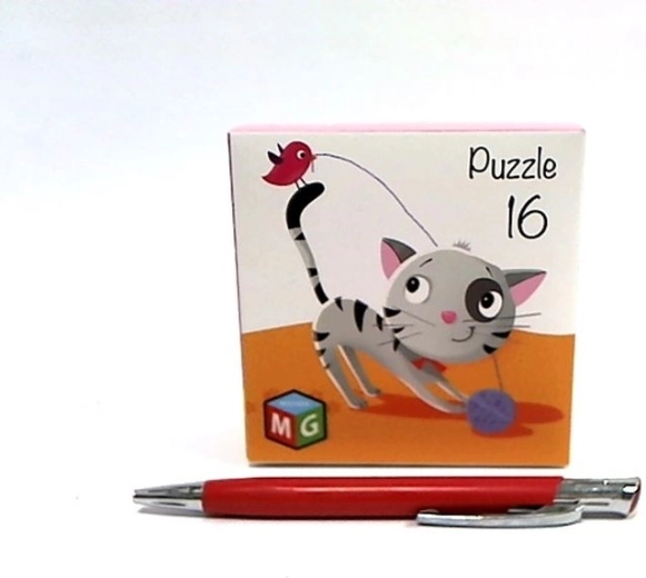 Puzzel met 16 stukjes – kitten