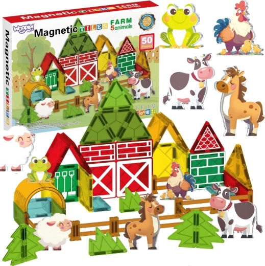 Woopie magnetische bouwset Boerderij 50 onderdelen
