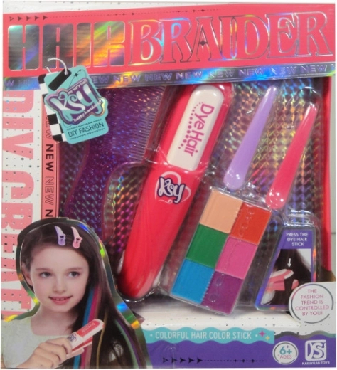 Beautyset met haarkrijt voor kinderen