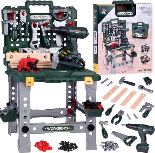Kindergereedschapsset met accuboormachine