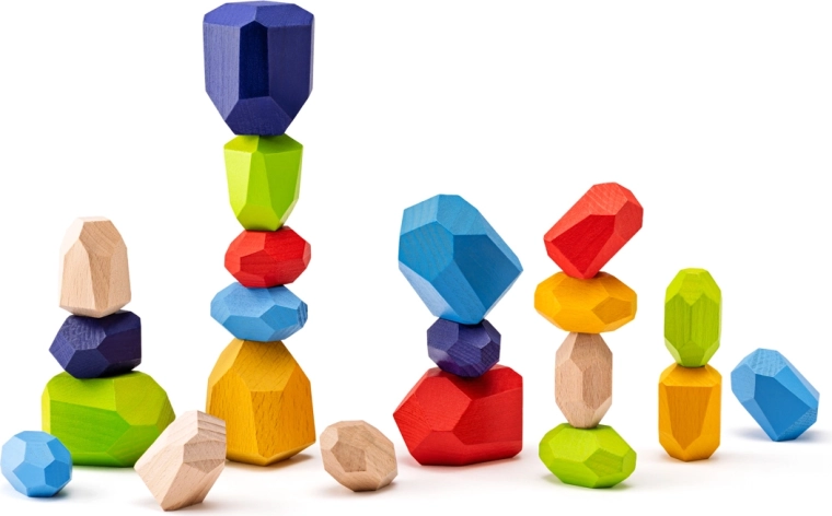 21 kleurrijke onderdelen voor creatief spelen