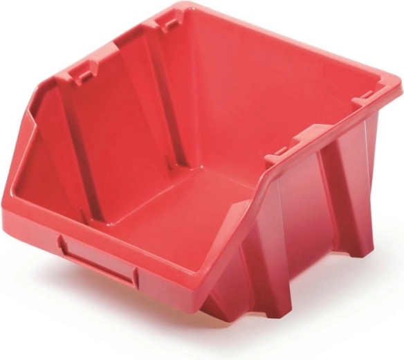 Kunststof opbergbox Bineer Short, rood, 214 × 198 × 133 mm