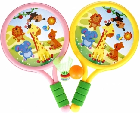 Lichte rackets met vrolijk motief