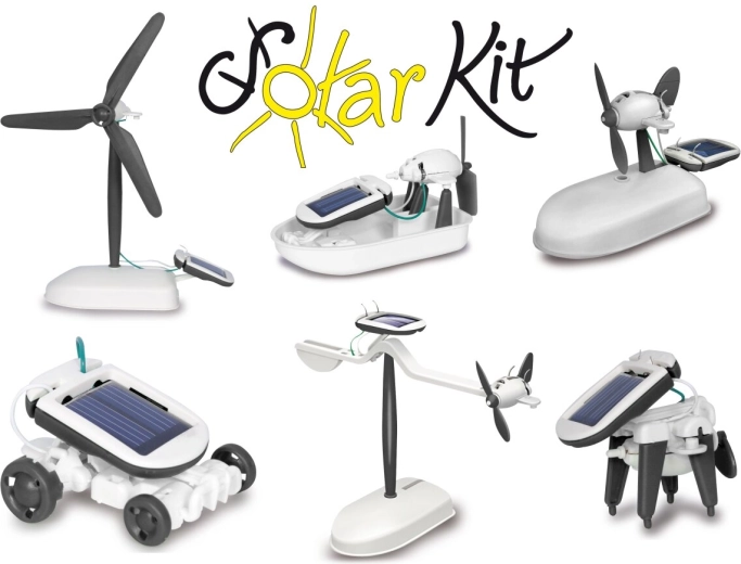 JAMARA zonne-energiebouwset 6-in-1 zwart-wit