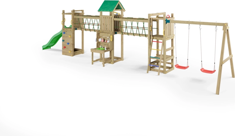 Klimwand met touw voor vaardigheidsontwikkeling