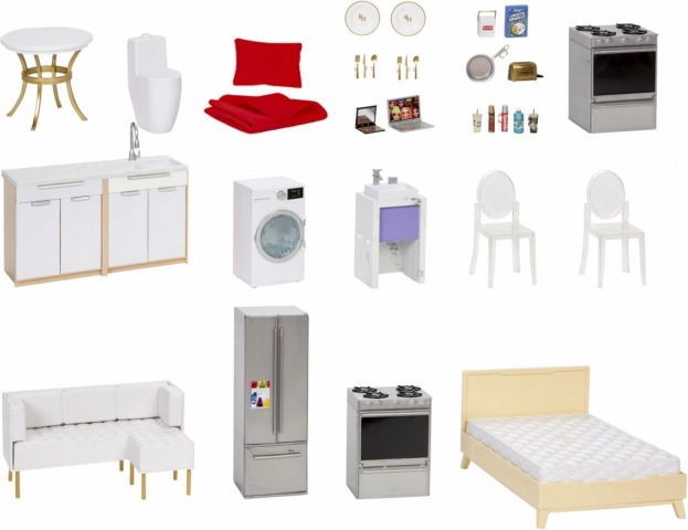 Realistische accessoires en meubels