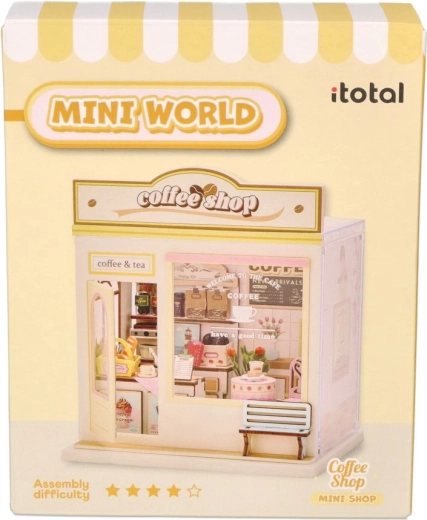 i-Total Mini diorama DIY café om zelf te bouwen