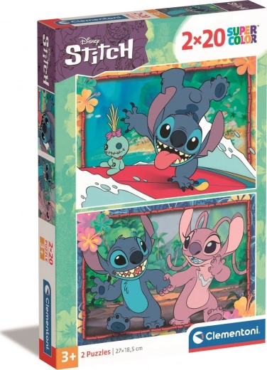 CLEMENTONI Puzzel Stitch 2x20 stukjes