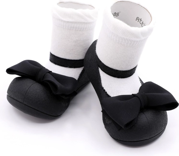 Attipas barefoot schoentjes Mary Jane Zwart XL (maat 22,5)