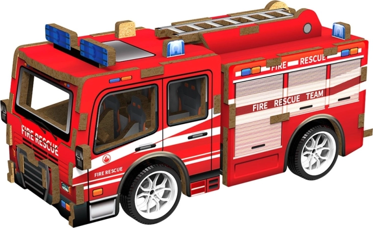 2Kids Toys 3D houten bouwpakket brandweerwagen