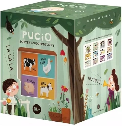 Pucio logopedische vormensorteerder – houten educatief speelgoedhuisje