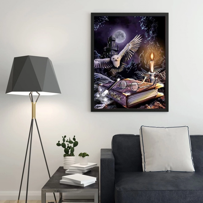 Diamantschilderen 5D uil 30 × 40 cm - 1 stuk
