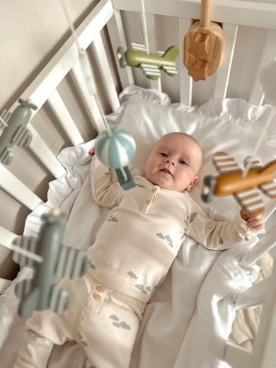 Zachte beweging om de baby te kalmeren