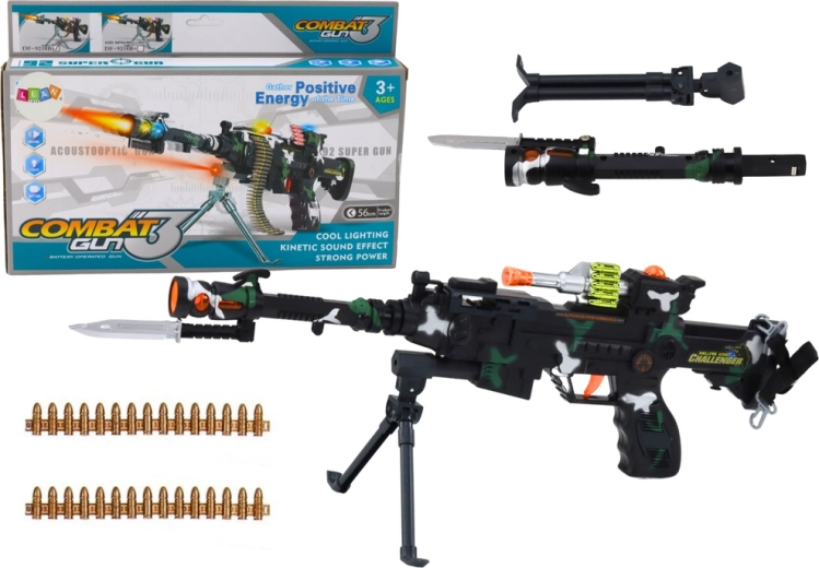 Militaire schoudergeweer Licht geluid 50 cm