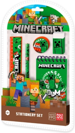 Set schrijfwaren 5 stuks MINECRAFT