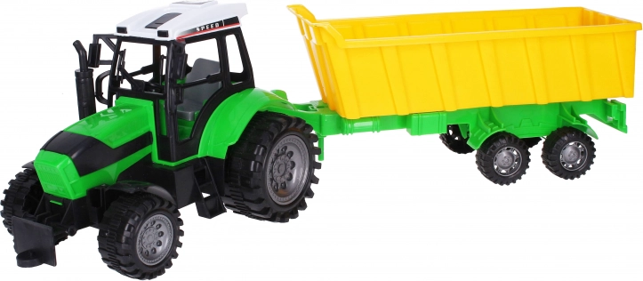 Grote tractor met aanhanger