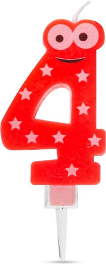 Taartkaarsje nummer 4