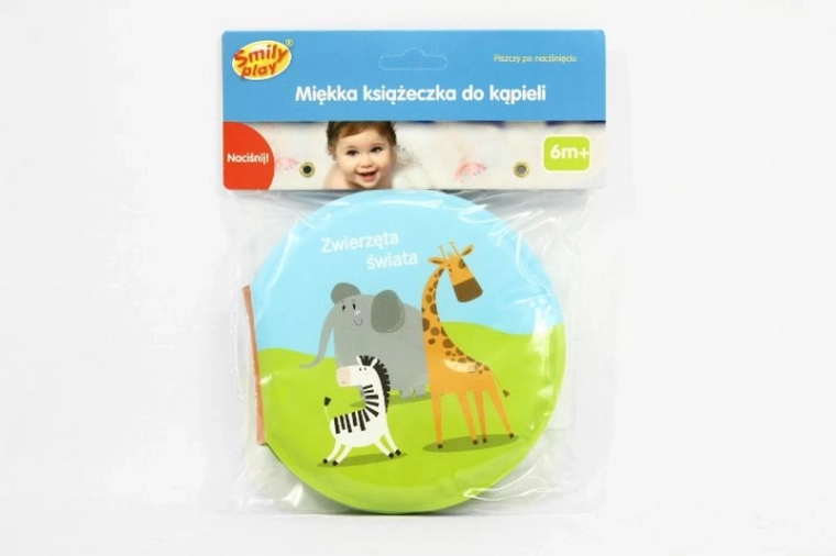 SmilyPlay Wereld dieren zachte badboekje