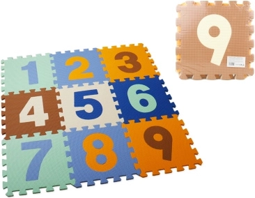 Foam puzzel met cijfers 28 × 28 cm