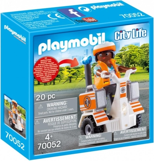 Playmobil City Life hulpverlener op segway met accessoires