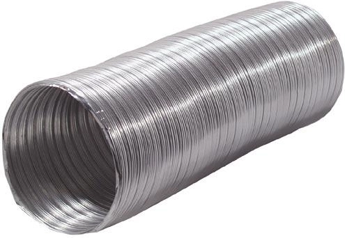 Flexibele aluminium luchtkanaal 100 mm (lengte 230–1000 mm)