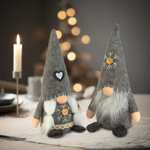 Scandinavische kerstkabouter 25 cm - 1 stuk