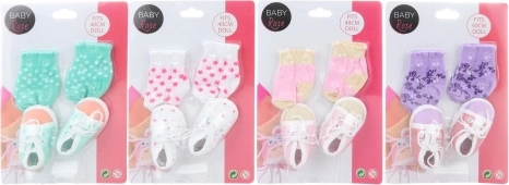 Sokjes en schoentjes voor poppen 40 cm
