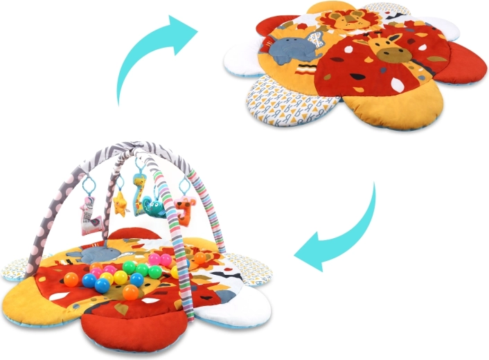 2-in-1: speelmat en speelgym