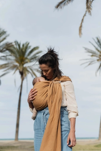 Boba Ring Wrap ringsling voor het dragen van kinderen Rye