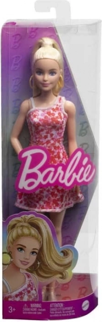 Barbie Fashionistas pop in roze en rode jurk